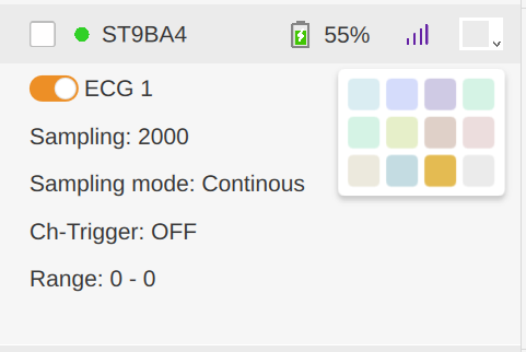 Figure 3-5 Implant color selection